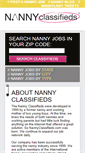 Mobile Screenshot of nannyclassifieds.com